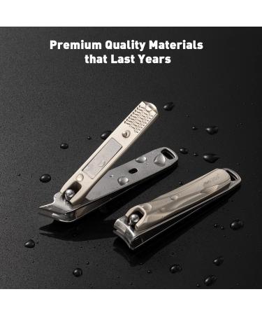 Bezox Nail Clipper Set for Fingernails & Toenails - 2-Piece Golden Nail Scissors & Curved Tongs Kit | Perfect for All Nail Shapes - Buy Online on GoSupps.com