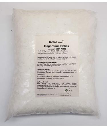 Rekosan Magnesium Chloride 47% MgCl2 Flakes from the Dead Sea 5 kg