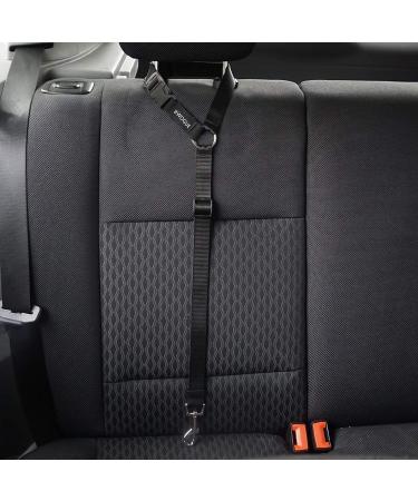 BWOGUE 2 Pack Adjustable Nylon Dog Safety Seat Belt Straps for Car Headrest - Black - Buy Online on GoSupps.com
