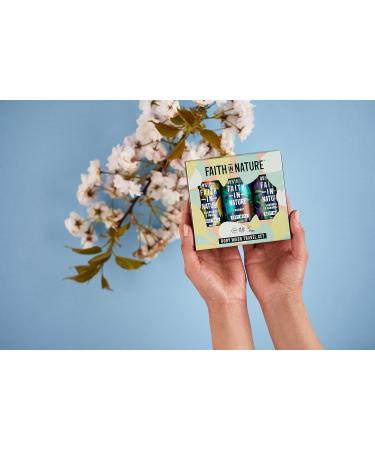 Faith In Nature 3 x 100ml Natural Body Wash Travel Gift Set - Vegan & Cruelty Free - No SLS or Parabens - Buy Online on GoSupps.com
