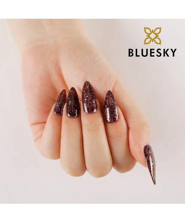 Bluesky Gel Nail Polish Amusing AW19 Glitter Gel Polish 10 ml Long Lasting Chip Resistant 10 ml (Requires Drying Under UV LED Lamp) - Buy Online on GoSupps.com