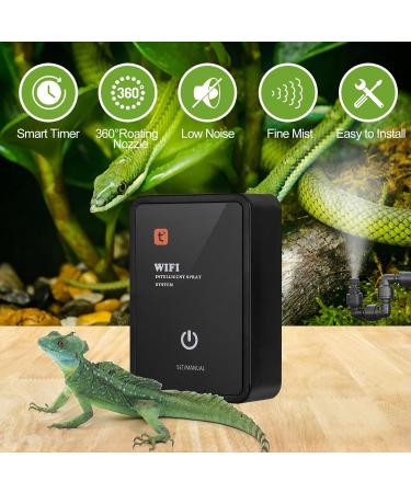 Reptile Air Humidifier - Dasalles Shine Foggy System with 360 Adjustable Nozzles for Terrariums | Ideal for Reptiles Amphibians and Rainforest Plants - Buy Online on GoSupps.com