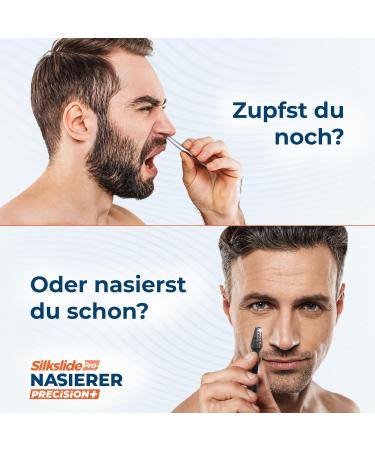 Silkslide Pro 2 Set Nasal Hair Razor | Gentle & Safe Nasal Hair Removal | Quality Solingen Blades | Hygienically Washable | 2x Made in Germany Nasisers - Buy Online on GoSupps.com