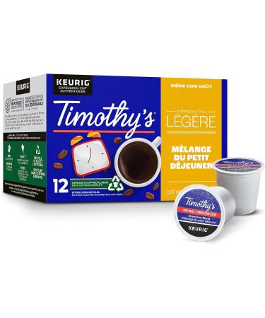 Timothy's Breakfast Blend K-Cup Coffee Pods 12 Count For Keurig Coffee Makers Breakfast Blend 12 count (Pack of 1) - Buy Online on GoSupps.com