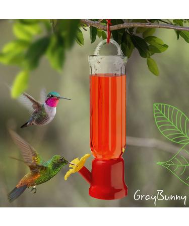 Set of 4 Mini Hummingbird Feeders with Hanging Wires Transparent Feeders for Humming Birds - Buy Online on GoSupps.com