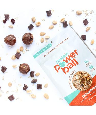 Dark Chocolate Peanut Protein Power Ball | On-the-Go Snacks | Gluten, Dairy, Soy Free | High Protein Energy Bites (2 Pack) - 4.5 oz - Buy Online on GoSupps.com