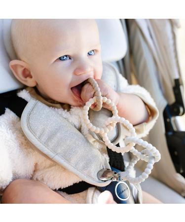 Ryan & Rose Cutie Clinks Attachable Teether - Neutral Chew Toy for Babies - Buy Online on GoSupps.com