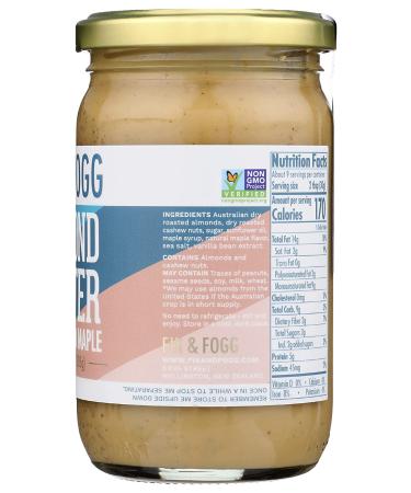 Fix & Fogg Cashew & Maple Almond Butter - 10 OZ | Creamy Nut Spread - Buy Online on GoSupps.com