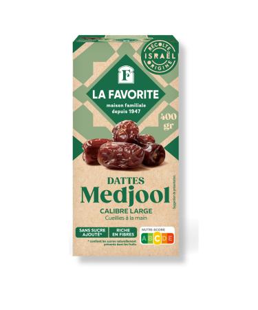 La Favorite - Medjool Dates 400g - Large Gauge Dates with Core - Freshness Guaranteed - Fleshy & Melting - For Healthy Snacks