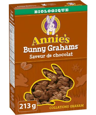ANNIE'S Chocolate Graham Cookies Snacks Organic No Artificial Flavours No Synthetic Colours 213 Grams Package of Bunny Shaped Cookies Chocolate - Buy Online on GoSupps.com