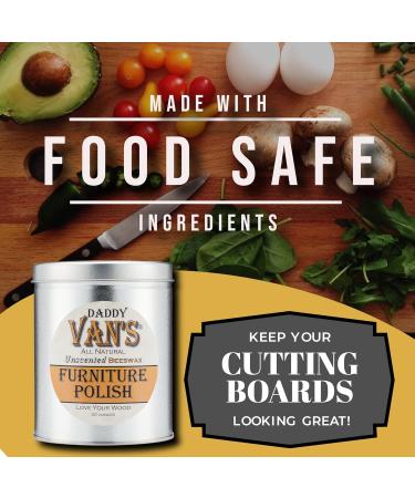 Daddy Van's All Natural Unscented Beeswax Furniture Polish - Non-Toxic Wood Wax for Antiques Cabinets & Butcher Block - 32 oz - Buy Online on GoSupps.com