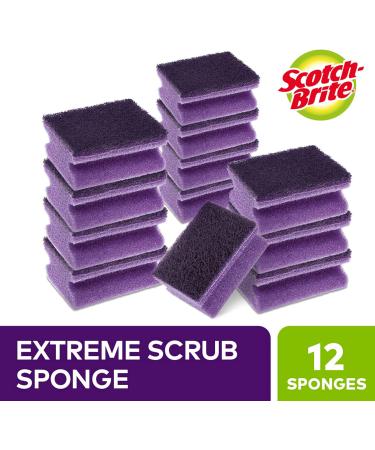 Scotch-Brite Extreme Scrub Sponge 12-Pack - Heavy Duty Scourer for Tough Dirt on Grills and Trays - Buy Online on GoSupps.com