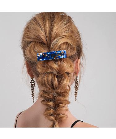 8-Piece Cellulose Acetate Hair Barrettes - Tortoise Shell French Design Clips for Women and Girls - Buy Online on GoSupps.com