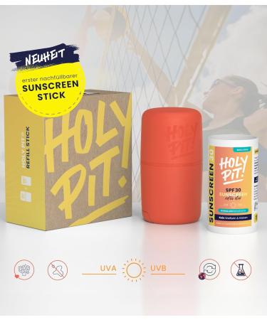 Fragrance-Free Vegan Sunscreen Stick for Face Neck & Shoulders - SPF 30 (40 ml) - Safe & Harmful Ingredient-Free | Start Pack - Buy Online on GoSupps.com