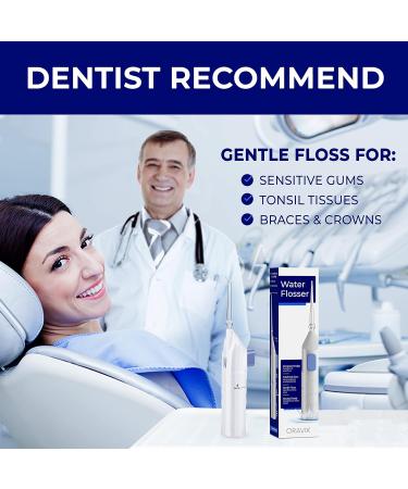 ORAVIX Manual Water Flosser - Tonsil Stone Irrigator for Travel Teeth Cleaning | Soft Floss Remover and Mini Tonsil Cleaner - Orali - Buy Online on GoSupps.com