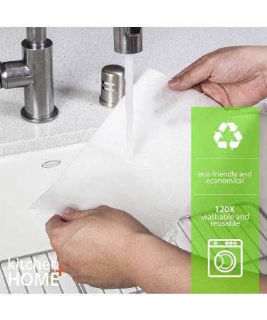 Machine Washable Reusable Bamboo Towels - Heavy Duty Rayon Towels - 1 Pack, Long-lasting Replacement for 6 Months of Towels - Buy Online on GoSupps.com