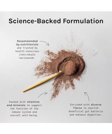 Biomel Complete Gut - Belgian Chocolate - Advanced Gut Health - 450g/30 Servings - Vegan Friendly - Gluten Free - Delicious & Effective - Buy Online on GoSupps.com