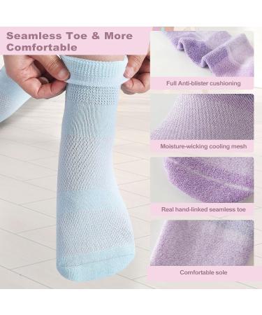 Bulinlulu Diabetic Bamboo Ankle Socks - 3 Pairs, Non-Binding, White/Grey/Black - Men & Women - Buy Online on GoSupps.com