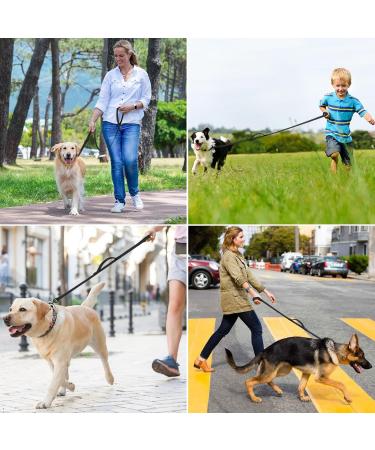 COMSLE Long Leads for Dog Training | 3m/10ft Strong Nylon Dog Leash with Handle | Ideal for Pet Recall, Training, and Outdoor Activities | Black - Buy Online on GoSupps.com