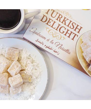 Sultan Turkish Delight - Hazelnut Coconut 16oz | No Preservatives, No Additives, Low Fat | Giftable Candy Sweets - Buy Online on GoSupps.com