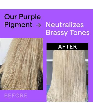 Purple Shampoo Toner for Blonde Hair - Neutralize Brassiness, Enhance Color, Nourish Scalp - Vegan & Sulfate Free - Buy Online on GoSupps.com