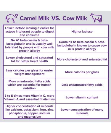 Camelicious 480g Box US Edition Camel Milk Powder - 24 x 20g Packets, Non-GMO, Gluten Free, Low Lactose, Flash Pasteurized, Longer Shelf Life - Buy Online on GoSupps.com