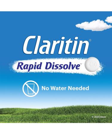 Claritin Rapid Dissolve Allergy Medicine 24-Hour Non-Drowsy Relief 10 mg 10 Tablets - Buy Online on GoSupps.com