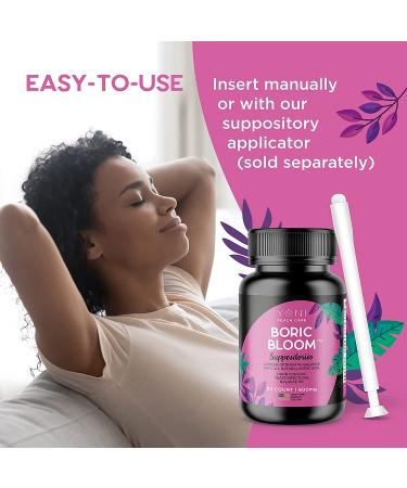 Boric Acid Suppositories - Vaginal pH Balance & BV Yeast Infection Support - 30 Count, Made in USA - Buy Online on GoSupps.com