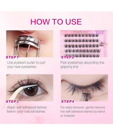 Self Adhesive Stick On Lashes | No Glue Needed Natural Eyelash for Women - Shop Now - Buy Online on GoSupps.com