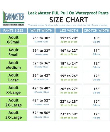 LeakMaster Adult PUL Waterproof Pants - Soft, Quiet & Breathable - Durable Plastic Pants for Cloth Diapers - White, X-Large - 42-48 Waist - 1 Pack - Buy Online on GoSupps.com