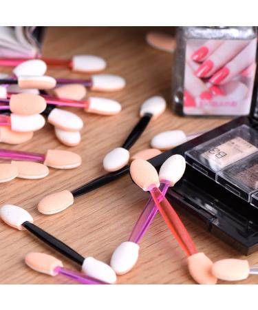 Disposable Eyeshadow Applicators - 100 Multicolor Brushes for Easy Makeup Application | Best for Travel & Hygiene - Buy Online on GoSupps.com