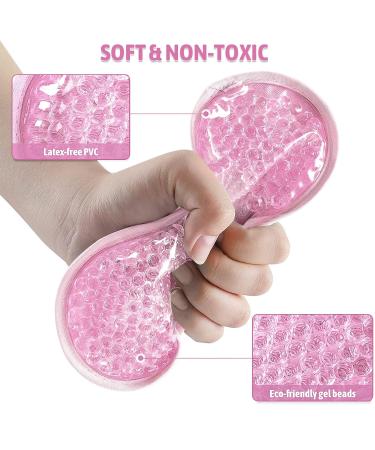 Cooling Eye Mask | Gel Pearl Cool Mask for Hot/Cold Therapy | Eye Relaxation & Sleep Aid | Reusable Pink Design - Buy Online on GoSupps.com