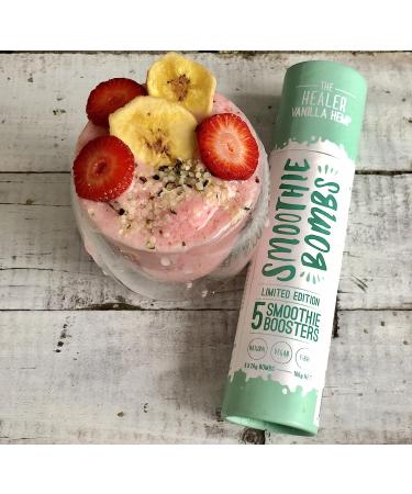 Smoothie Bombs Blender Boosters - Vanilla Hemp Seed Mix | Superfood Ingredients | Gluten-Free, Dairy-Free, Vegan - 5 Bombs - Buy Online on GoSupps.com