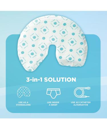 QuickChange Men's Incontinence Wrap - Maximum Absorbency Catheter Alternative for Reduced Mobility | 50-Count Adjustable Size 17 Ounce Capacity - International Shipping Available - Buy Online on GoSupps.com
