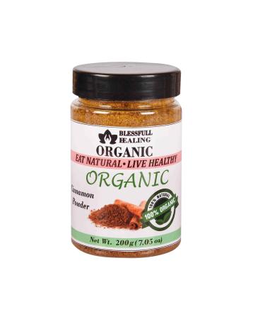 Blessfull Healing Organic Cinnamon Powder 200 Gram Airtight Container (Packing May Vary) 200 Gram 7.05 oz