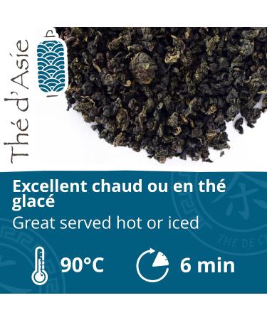 Khla Blue Tea Oolong - Organic 80 Pyramid Tea Bags | Premium Infusettes for International Shipping - Buy Online on GoSupps.com