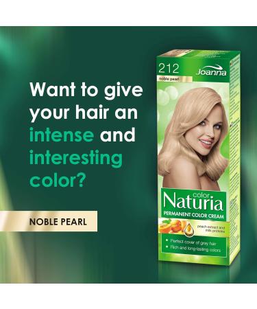 Joanna Naturia Color Permanent Hair Color Cream Goodness of Milk Proteins and Peach Extracts Premium-Quality Hair Dye Provides Soft and Lustrous Hair Long-Lasting Hair Colors Noble Pearl - Buy Online on GoSupps.com