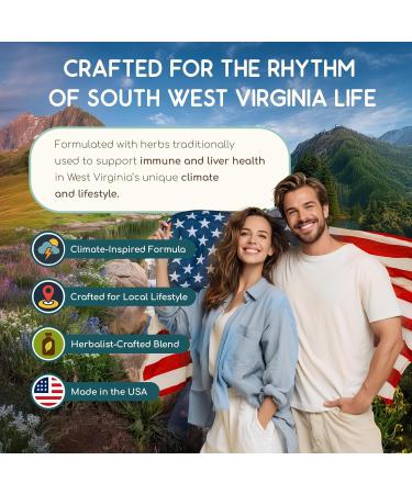 HerbEra West Virginia Herbal Detox Blend - USDA Organic Extract Made in USA | Immune & Liver Support Liquid Drops | Amla Dandelion Root Eleuthero Milk Thistle Mullein Leaf | 2 fl oz - Buy Online on GoSupps.com