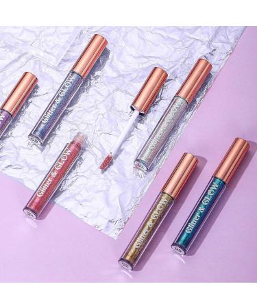 Hotiary Shimmer Glitter Liquid Eyeshadow Set - 10 Metallic Pigments for Sparkling Eyes - Gift Shiny Pen Eyeliner Kit - Buy Online on GoSupps.com