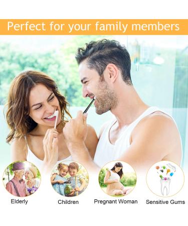 VEGOLS Adult Extra Soft Toothbrush with 20000 Bristles (Pack of 6) - Gentle Manual Toothbrush for Sensitive Gums | Black/White - Buy Online on GoSupps.com