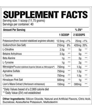 RAW Pump Stim-Free Pre Workout Powder | Nitric Oxide Booster Supplement for Powerful Pumps | Watermelon Flavor (40 Servings) - Buy Online on GoSupps.com