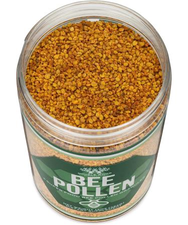 Bee Pollen Supplement - 1lb (16 OZ) of Raw Bee Pollen Granules (151 Servings of 3 Grams Each with Scoop) Superfood High in Vitamins Minerals and Protein by Double Wood - Buy Online on GoSupps.com