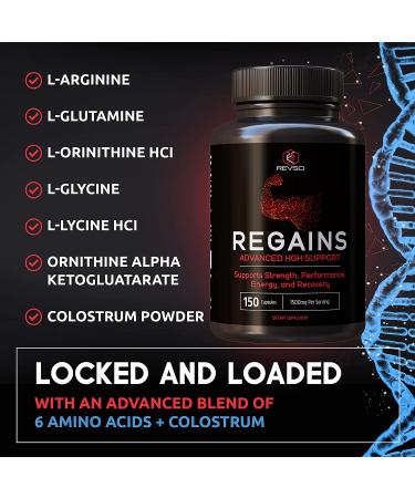 HGH Supplements for Men & Women - Natural Growth Hormone Booster for Anabolic Muscle Building - 150 Capsules - Buy Online on GoSupps.com