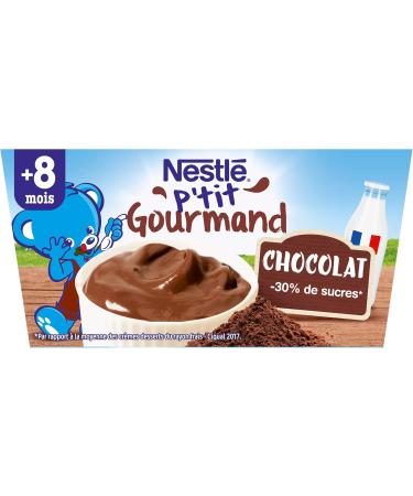 Nestl Baby P'tit Gourmand Cocoa Milk from 6 Months 4 x 100 g - Buy Online on GoSupps.com