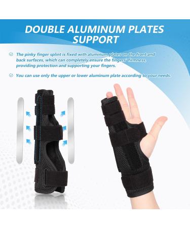 Joingood Finger Rail Splint for Small Fingers | Wrist Support for 4th & 5th Fingers | Left & Right Hand | S/M Size for Tendonitis & Fractures - Buy Online on GoSupps.com