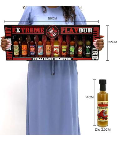 Authentic Louisiana Chilli Sauce Challenge Set - 10 Chili Sauces, Made in USA - Perfect Hot Sauce Gift Set for Men and Women - Buy Online on GoSupps.com