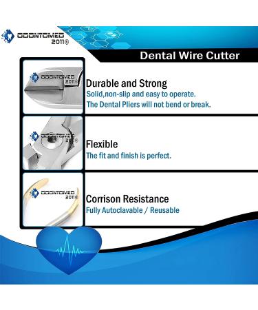 OdontoMed2011 TC Hard Wire Cutter - Stainless Steel Dental Instrument with Tungsten Carbide Inserts - Buy Online on GoSupps.com