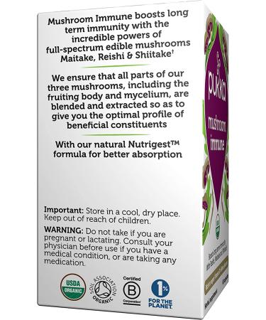 Pukka Organic Mushroom Immune Supplements - 60 Capsules for Enhanced Immunity - Buy Online on GoSupps.com