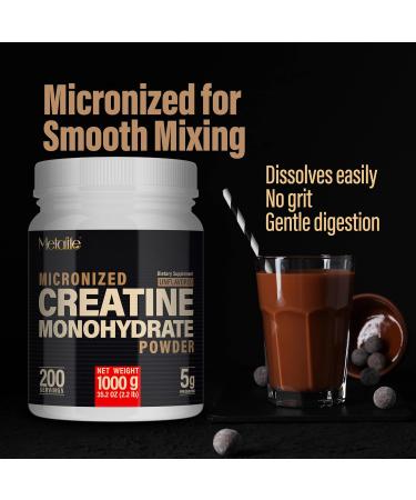 100% Pure Creatine Monohydrate Powder Canada-Made 1000 g (200 Servings) Micronized Powder Muscle Growth Unflavored Ideal for Athletes & Fitness Enthusiasts Third party lab tested Vegan 2.2 Pound (Pack of 1) - Buy Online on GoSupps.com