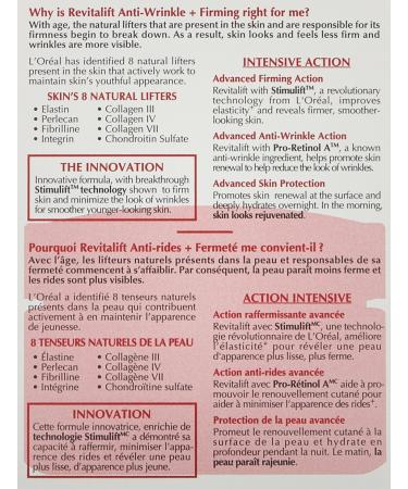 L'Oreal Paris Advanced Revitalift Night Cream 50ml - Anti-Aging Skincare for Youthful Glow | International Shipping Available - Buy Online on GoSupps.com